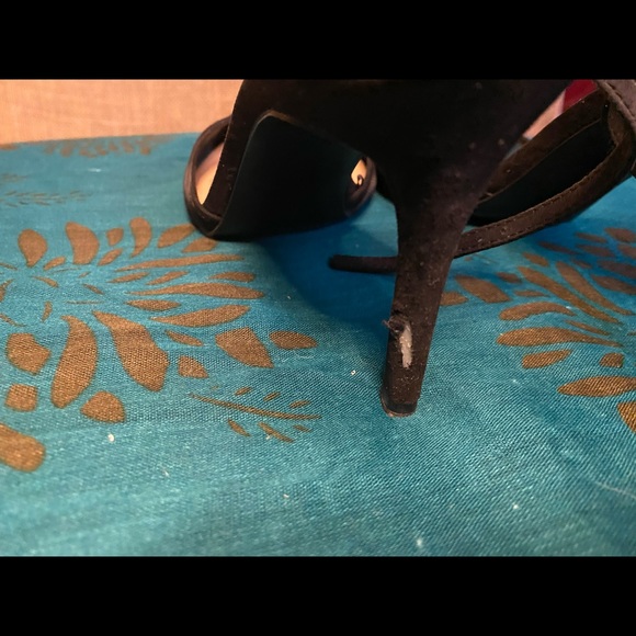 MESH STRADIVARIUS BLACK HEELS - Picture 5 of 6